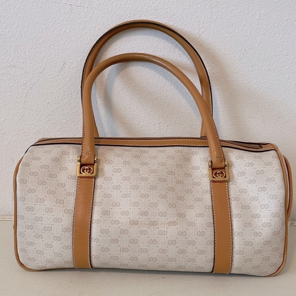 Vintage Gucci Monogram Boston Bag - Picture 1 of 16
